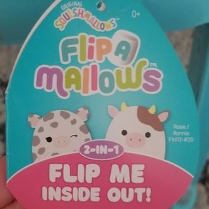 NWT- Squishmallows Flip A mallows Ronnie & rosie